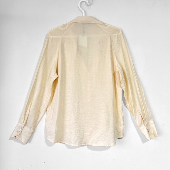 NEW Mango Oversized Ivory Blouse Top - Picture 7 of 14